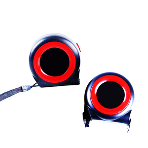 Bề Mặt Đen Vòng Tròn Đỏ 3M 5M 7.5M 10 Mét Đai Và Dừng Băng Đo Thép Di Động - Product Image 4