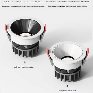 Faretto da Incasso per Soffitto Soggiorno, in Alluminio, a Coppa Profonda, Antiabbagliamento, <span class=keywords><strong>Piccolo</strong></span> Faretto da Parete, Downlight da 75mm - Product Image 3