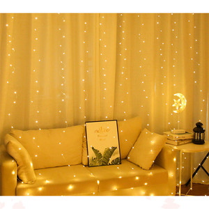 Guirlande lumineuse <span class=keywords><strong>xman</strong></span> pour fenêtre blanche chaude, 8 modes LED, guirlande lumineuse Fariy, décorations murales pour salon de jardin - Product Image 6
