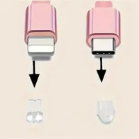 Tapa Antipolvo para Teléfono, Tapón de Puerto de Carga para iPhone Tipo C, Accesorio de Protección contra el Polvo, 1 Unidad