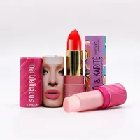Emballage cosmétique en tube de papier recyclable avec impression UV personnalisée pour rouge à lèvres, maquillage, produits de beauté, ensemble d'emballages