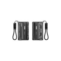 Nouvelle batterie externe capsule en plastique à batterie amovible 5000 mAh avec câble, charge rapide PD 22,5 W, source d'alimentation mobile transfrontalière