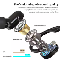 Écouteurs sans fil S10 BT 5.3 avec micro, oreillette intra-auriculaire unique, étanche, pour le sport, kit mains libres