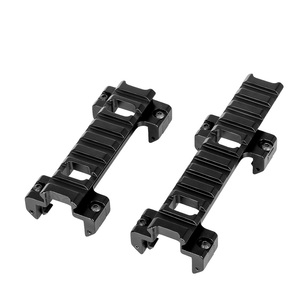 High Finish Custom Machined Aluminum Alloy Long MP5 Grooved Extension <b>Bracket</b> Visual Marker Hobby Support Frame - Product Image 6