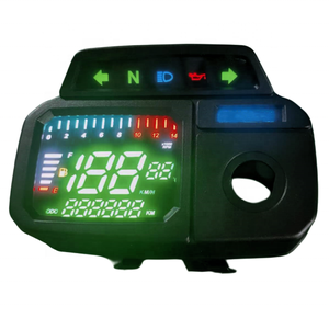 एक्स100 मोटरसाइकिल स्पीडोमीटर डिजिटल एलईडी डिस्प्ले टैकोमीटर मोटर बाइक ओडोमीटर किमी 14000 सुज़ुकी के लिए आरपीएम गेज - Product Image 1
