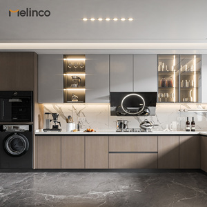 Meubles de <span class=keywords><strong>cuisine</strong></span> de luxe à <span class=keywords><strong>prix</strong></span> d'usine avec des designs personnalisés, ensembles de meubles sur mesure avec îlot et tiroirs, faciles à nettoyer - Product Image 3