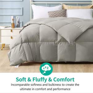 Couette en duvet de <span class=keywords><strong>plume</strong></span> d'oie Boîte à déflecteur Couette matelassée Insert Hotel Collection 750 Fill Power Ultra-doux Toutes saisons Personnalisé - Product Image 4