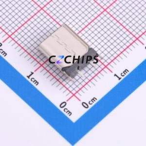 HX TYPE-<b>C</b> 2P <b>LC</b> H10.0 USB Connector Through hole Component (THT) Connector Type-<b>C</b> Female Through Hole 2P - Product Image 2