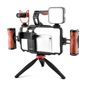 OEM sıcak satış YELANGU LW-B01-1 vlive canlı yayın Smartphone Video Rig Metal kafes