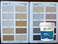 Peinture Acrylique Extérieure Imperméable en Pierre Naturelle OEM ODM pour Murs, Application par Pulvérisation, Emballage Personnalisé, Vente en Gros Usine