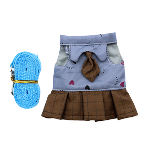 Penjualan langsung pabrik kaus lucu burung musang luar ruangan tupai Hamster lucu tali traksi hewan peliharaan baju kotak-kotak tupai - Product Image 6