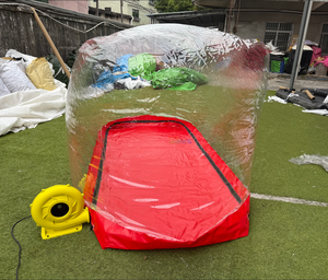 2.8*1.1*1.6M Tente de <span class=keywords><strong>garage</strong></span> gonflable rouge transparente pour exposition de <span class=keywords><strong>moto</strong></span>, petite voiture ou vélo - Product Image 3