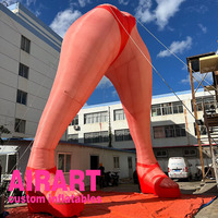 Ballon gonflable de vraies jambes pour événement de musculation pour la décoration extérieure de fête