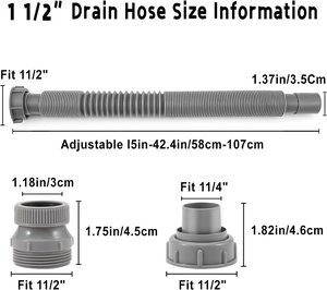 Tubo de Desagüe Telescópico Flexible de PP de Alta Calidad al por Mayor, Tubería Extensible de 1 1/2'' con Sistema Push-Pop para Cocina y Baño - Product Image 6