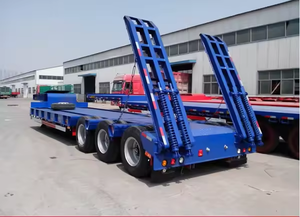 Semi-remorque surbaissée hydraulique à col de cygne 3, 4 ou 5 essieux, capacité 1-2 tonnes, dimensions 12,5x2,5x1,5m, Shandong Fengniao - Product Image 2
