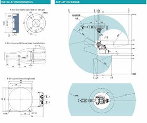 Sooyee 2020B Brazo Robótico Industrial de 6 Ejes, Controlado por PLC, Motor de Alta Potencia, Carga Útil de 20 kg, Alcance de 2000 mm para Paletización y Soldadura - Product Image 3