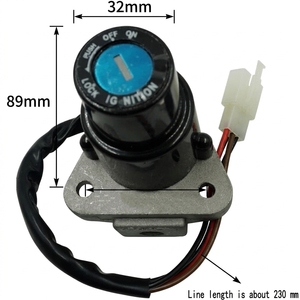 Interruttore di Accensione in Lega di Alluminio per Moto, <span class=keywords><strong>Serratura</strong></span> Elettrica per Y&amaha DT125 DT200 TZR 125/250 FZR400 - Product Image 2
