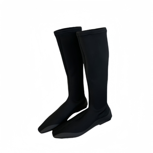 Autumn 2024 New Simple Temperament Height Boots Fashionable <b>Square</b> Solid Color Stretch Boots Comfortable All-match Thin Boots - Product Image 6