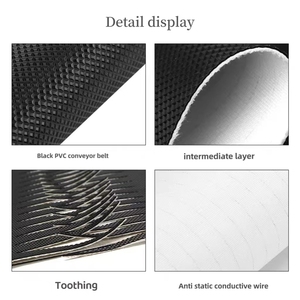 Çin tedarikçisi kauçuk PVC konveyör bant kaliteli koşu bandı kemer - Product Image 6