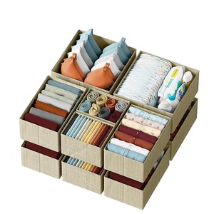 <b>Cabinet</b> Organizer Clothes Foldable Dresser <b>Storage</b> Basket Organizers and <b>Storage</b> <b>Bins</b> for Storing Underwear Bra - Product Image 1