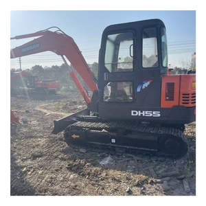 Mini-excavatrice sur chenilles Doosan DH55 d'occasion de haute qualité et à bas prix avec moteur d'origine et performances ultra-élevées - Product Image 4