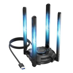 Routeur WiFi 7 WAVLINK WN695BE2 BE6500 Tri-bande 2,4 GHz / 5 GHz / 6 GHz avec antennes à gain élevé, <span class=keywords><strong>adaptateur</strong></span> réseau USB 3.0 - Product Image 1