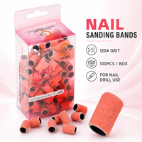 Bandes de ponçage pour ongles OEM mini 3,1 mm, grains 80, 120, 180, 240, couleur et emballage personnalisés avec logo pour ponceuse à ongles