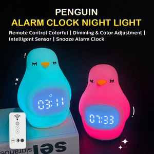 Reloj despertador con luz LED Digital <span class=keywords><strong>para</strong></span> <span class=keywords><strong>bebés</strong></span> y niños, dispositivo con luz verde y alarma de entrenamiento de sueño y noche nocturna - Product Image 3
