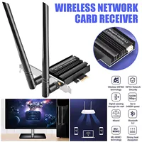 Tarjeta de Red Inalámbrica AX5400 WIFI 6E PCI-E, 5400Mbps, MTK7922, 802.11AX, 3 Bandas, 2.4G/5G/6Ghz, PCIE, Adaptador WIFI y Bluetooth 2 en 1