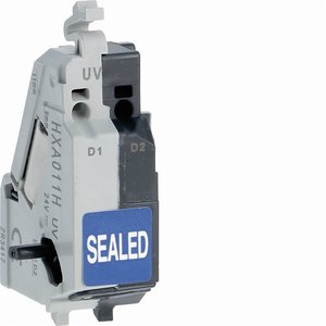 Hager HXA011H Protezione da Sottotensione 24V DC Sigillata per H3 H3+ X/P160 X/P250 X/P630 - Product Image 1