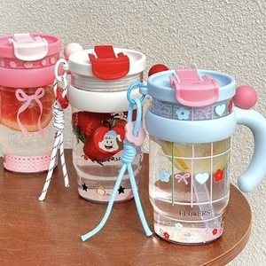 Apple&smile Water Bottle With Handle And Pendant 500Ml For Women Office Use - Product Image 3