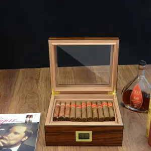 Bán Buôn Tùy Chỉnh Gỗ Tuyết Tùng Cigar Tủ Cigar Trường Hợp Công Suất Lớn Cigar Humidor