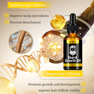 Sérum d'essence de croissance de <span class=keywords><strong>barbe</strong></span> à l'argan et au jojoba pour hommes, nourrissant, adoucissant, lissant, anti-casse, source usine - Product Image 3