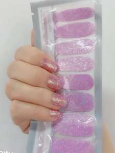 Nuevos Diseños de Arte de Uñas, Adhesivos de Color Sólido para Uñas, Pegatinas Brillantes de Esmalte de Uñas Real para Niñas - Product Image 3