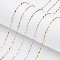 YWXS Bijoux de mode personnalisables en acier inoxydable, chaîne de lèvre 40+5cm 45cm, accessoire de bijouterie fait main DIY, vente en gros