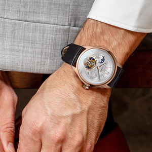 Đồng hồ đeo tay LOBINNI Tourbillon cao cấp dành cho nam, máy cơ <span class=keywords><strong>Seagull</strong></span>, lên dây cót bằng tay. - Product Image 6