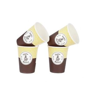 Vaso Desechable para Café Caliente, Biodegradable, de una Sola Capa, de 4 y 8 Onzas, con Logotipo Personalizado - Product Image 3