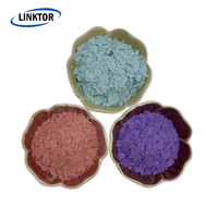 Échantillon gratuit de flocons d'époxy pour les copeaux de vinyle de couleur mélangée dure mince de plancher de garage
