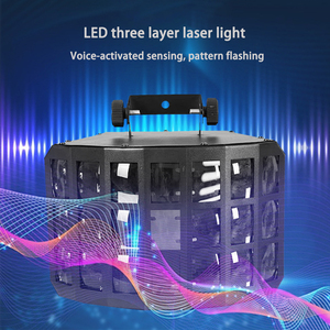 <strong>Mini</strong> 2 Layer Gobo <strong>LED</strong> Butterfly Light IP65 Moving Head <strong>Lamp</strong> RGBW Emitting Color for Wedding Parties KTV Bars Club DJ Lighting - Product Image 3