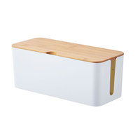 Boîte de rangement pour câbles en plastique PS, boîte de gestion des câbles, écologique, pour dissimuler et camoufler les câbles d'alimentation sur le bureau