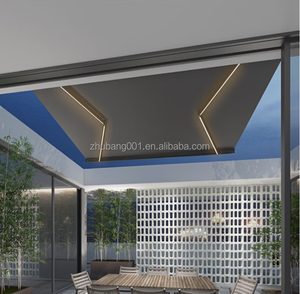 Auvent motorisé à cassette complète haut de gamme pour l'extérieur, bras repliable, couverture de terrasse rétractable, télécommande électrique, alliage d'aluminium - Product Image 5