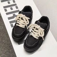 Baskets à lacets pour hommes, nouveau modèle tendance, style dreadlocks, décontractées, polyvalentes, à semelle épaisse, antidérapantes, rehaussantes