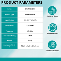 Módulo de Potencia CNC Original SIEMEN PLC SINAMICS 6SL3210-1PE18-0AL1