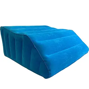 Высококачественная флокирующая надувная кровать, подушка на танкетке для поднятия ног, прочная портативная подушка для отдыха ног