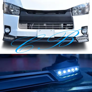 Pare-chocs avant LED pour Hiace Bus Large Corps 2005-2018, pare-chocs avant en plastique pour Hiace Corps Étroit, garde-corps LED de haute qualité, pièces Hiace - Product Image 1