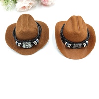 JXANRY Gentleman Cowboy Hat Mini Pet Birthday Party Hat NIO Car No. 66 Ornament Hat Christmas Polyester for