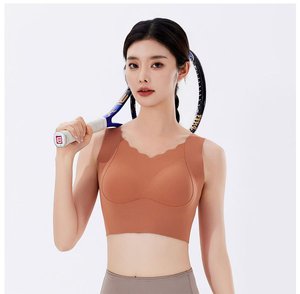 <span class=keywords><strong>Reggiseno</strong></span> sportivo senza cuciture di fabbrica con ferretto biancheria intima molto sottile <span class=keywords><strong>reggiseno</strong></span> Yoga - Product Image 4