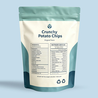 Sachet d'emballage alimentaire refermable personnalisé avec impression numérique colorée, anti-odeur, en Mylar, de marque PT