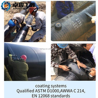 Película de PE flexible para la rehabilitación de tuberías petroleras transversales y revestimiento de campos, cinta de protección contra la corrosión de PE de 260 mm x 35 m