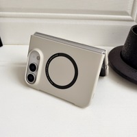 Coque de téléphone magnétique pliable pour iPhone Duo, effet mat, ultra-fine, antichoc, protection d'écran pliable